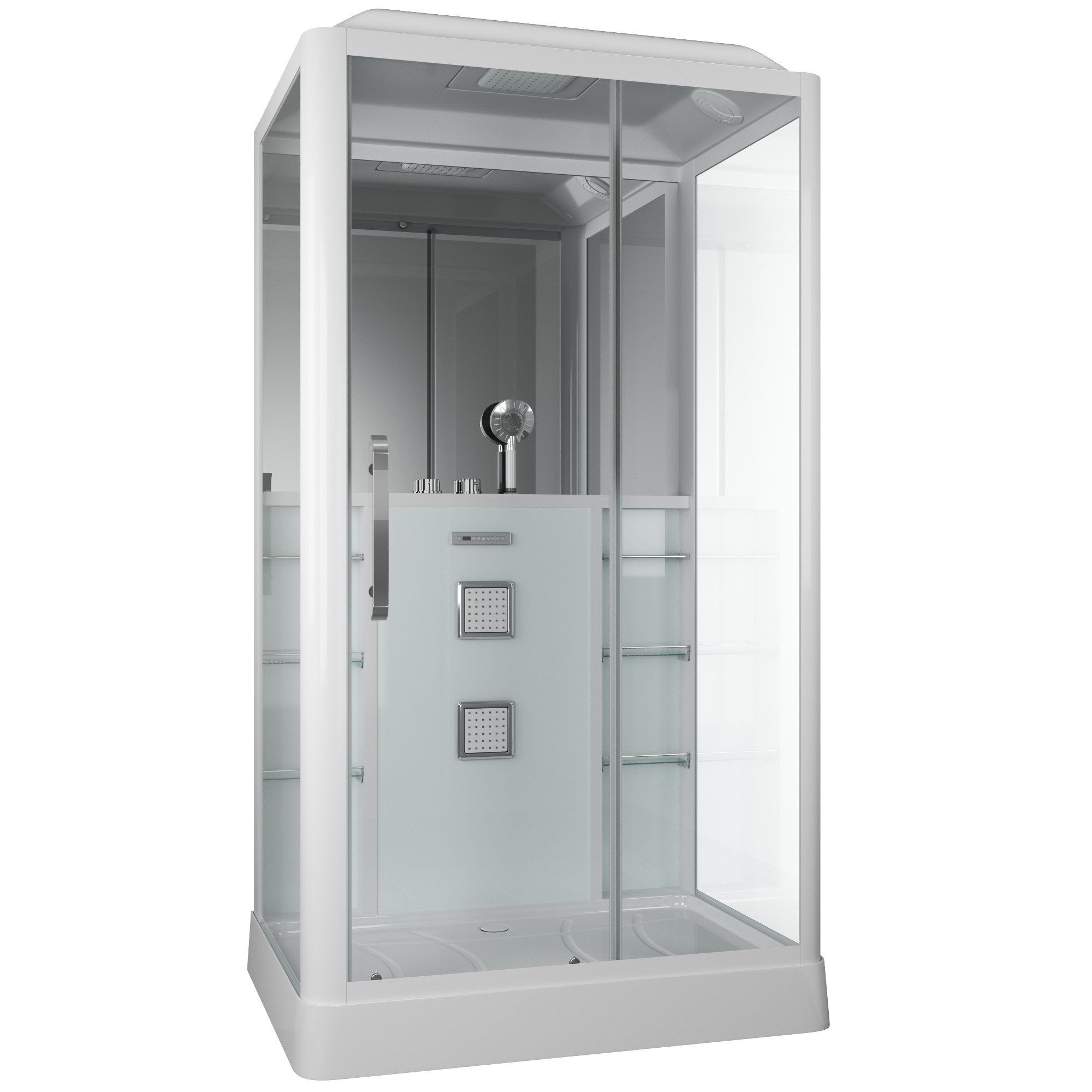 Душ.каб. GR127L (90x120x225) GROSSMAN 3 места