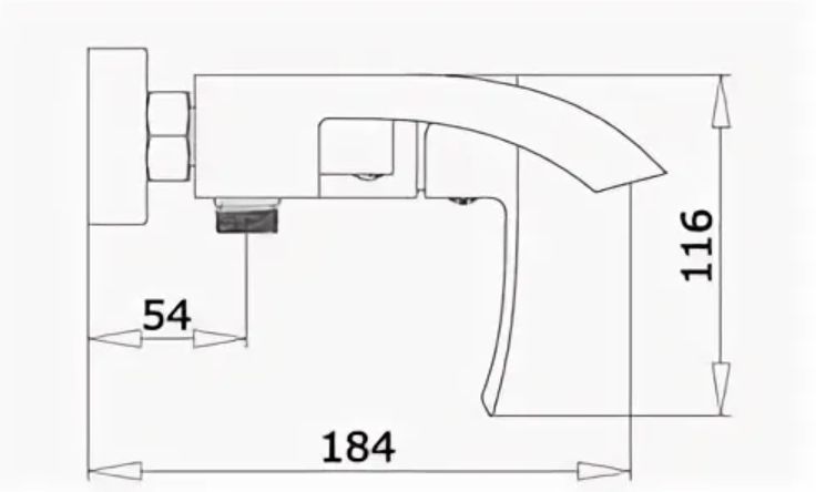 Смеситель для ванны GANZER LEON GZ44032D бронза