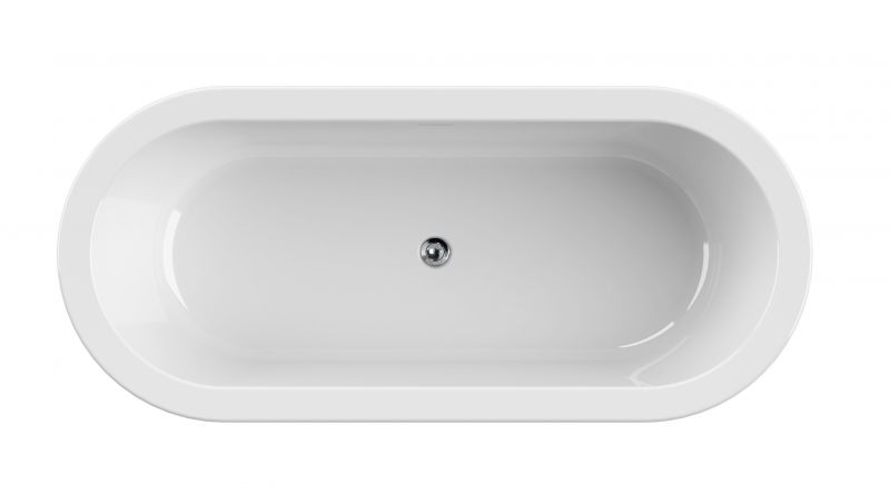 Акриловая ванна отдельно стоящая, CEZARES SLIM CENTRAL-180-80-44-W37