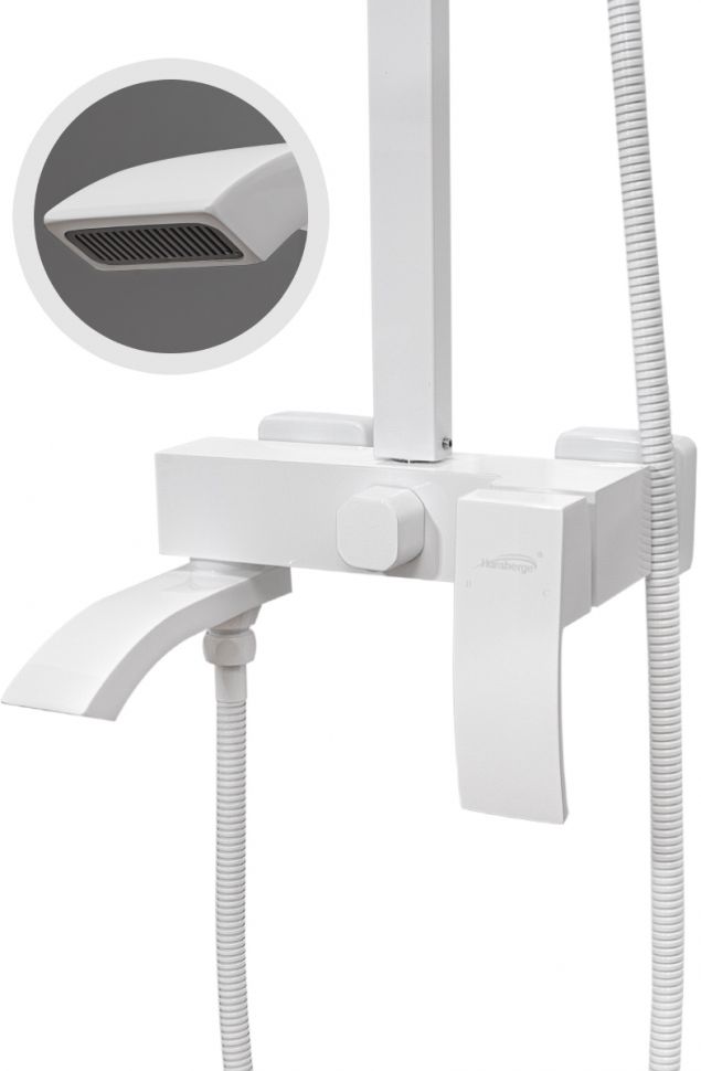 Душевая система Hansberge CUBITO H5077WW Белый