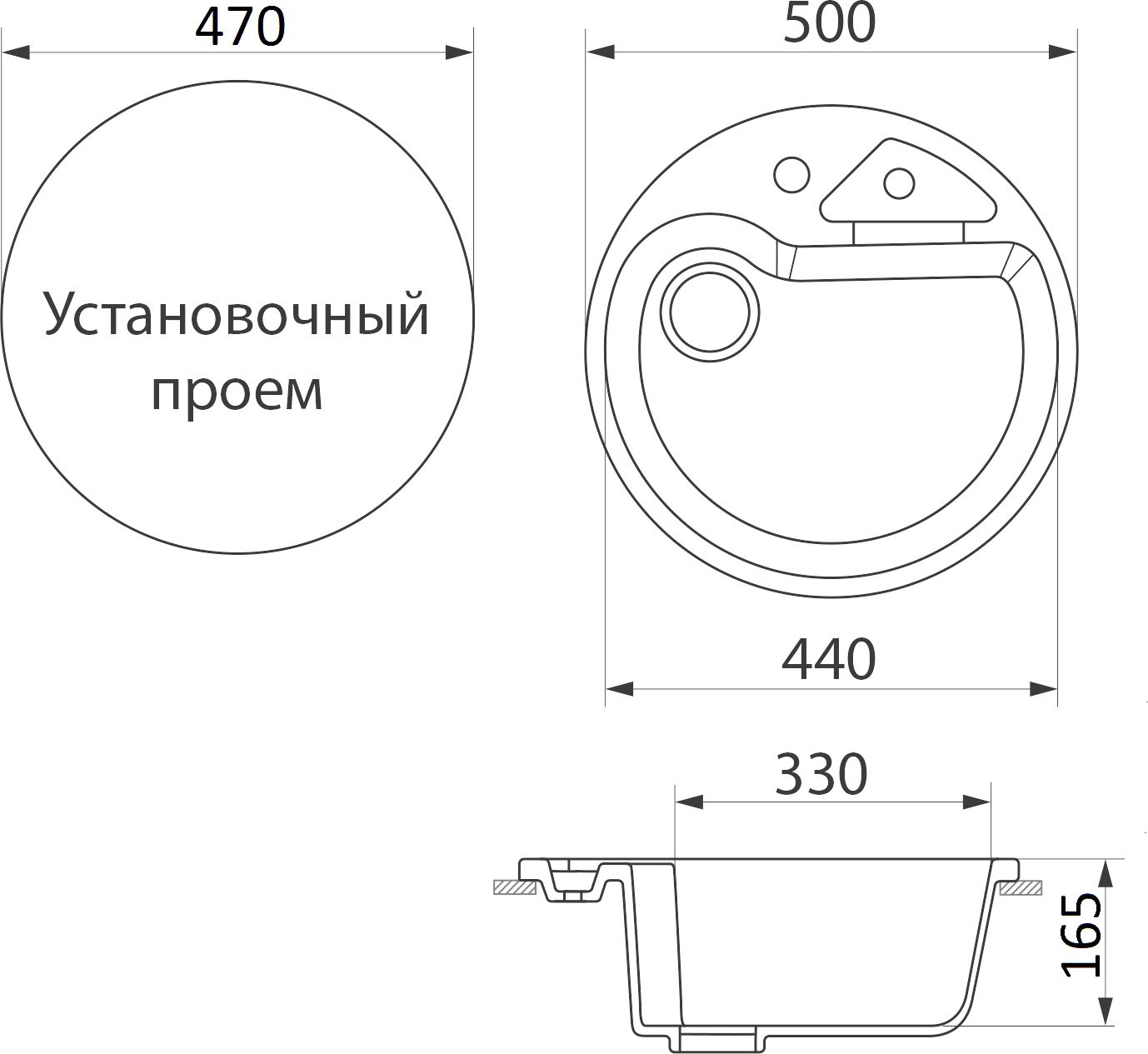 Мойка кухонная Белла BMC-08K-302 песочная