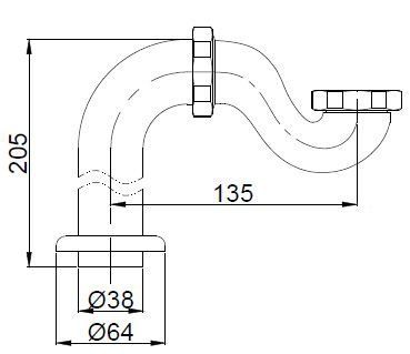 Слив-перелив Belbagno BB567-OVF-ORO