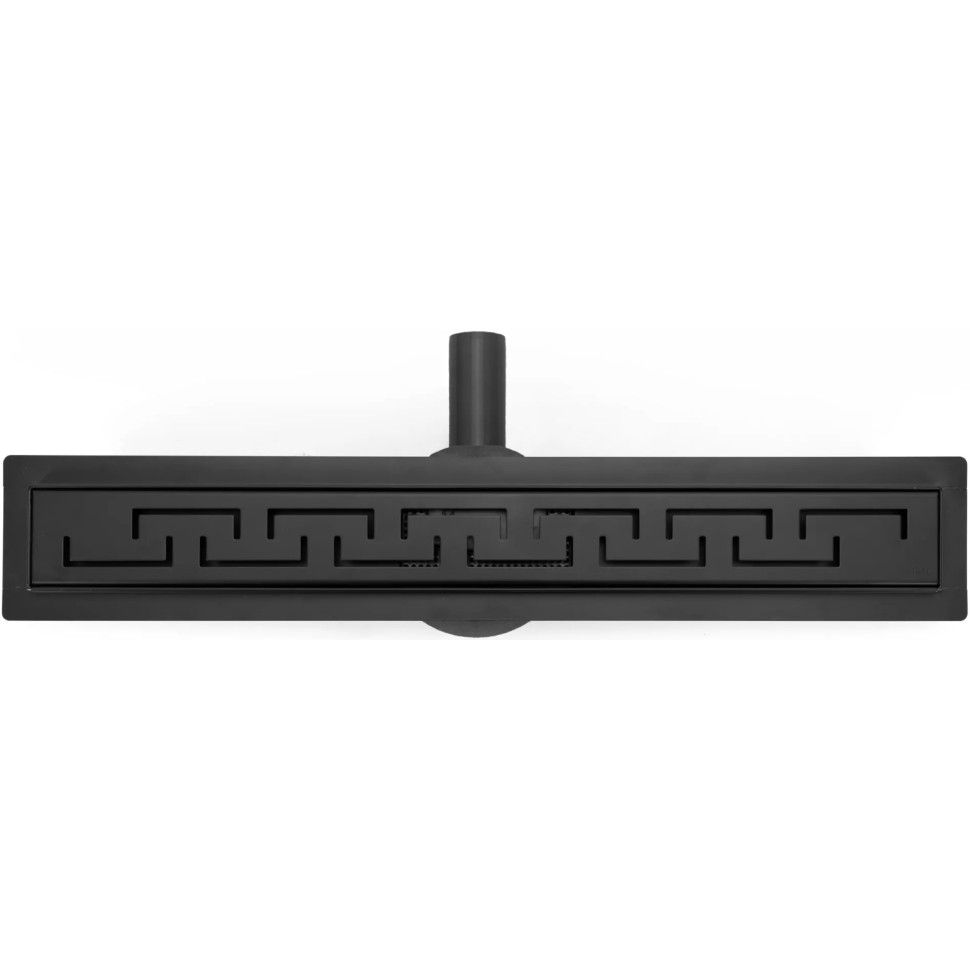 Трап для душа с сухим и гидро затвором GREEK PRO 800 Black Чёрный матовый 80см