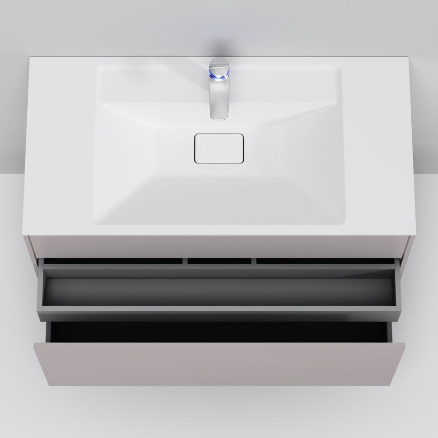 M50AFHX1003EGM Inspire V2.0, База под раковину, подвесная, 100 см, 3 ящика, push-to-open, элегантный