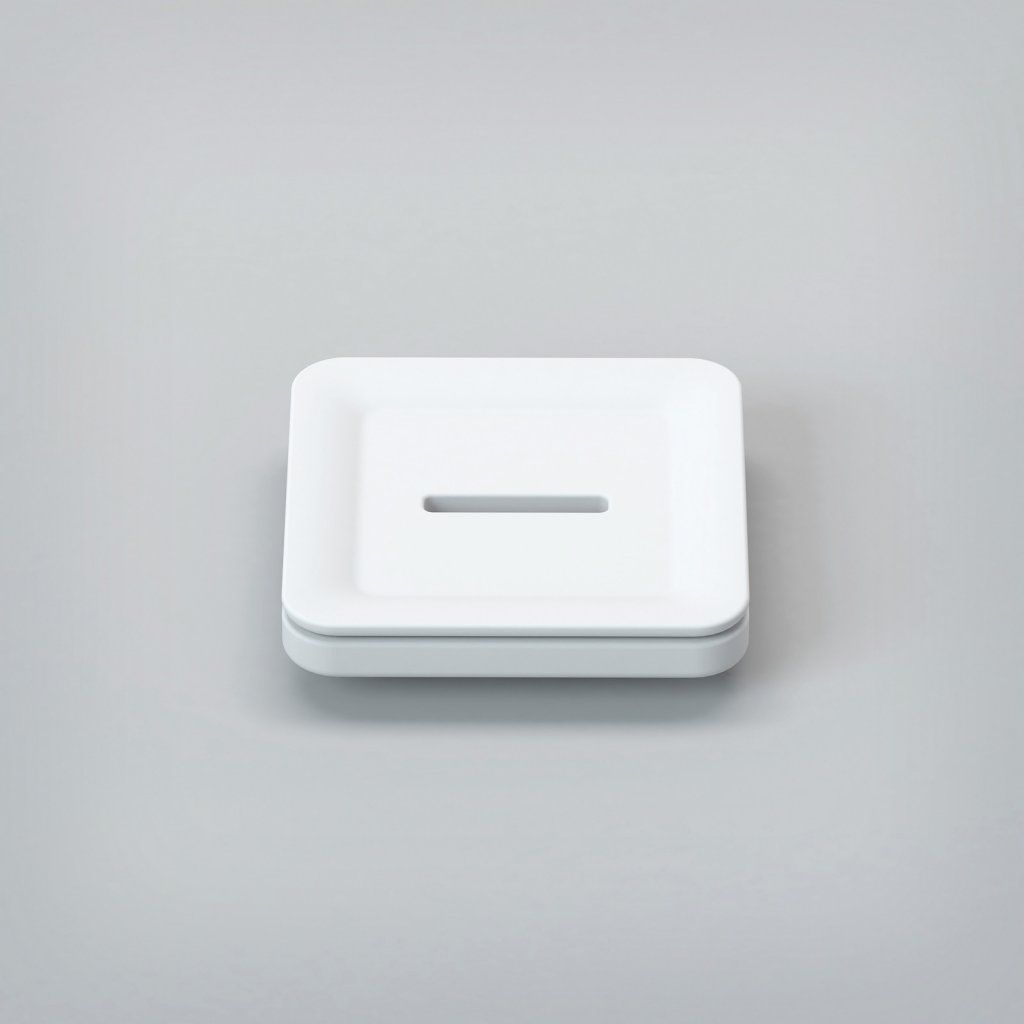 TITAN-SQUARE-SODP Мыльница настольная, квадратная, 10х10