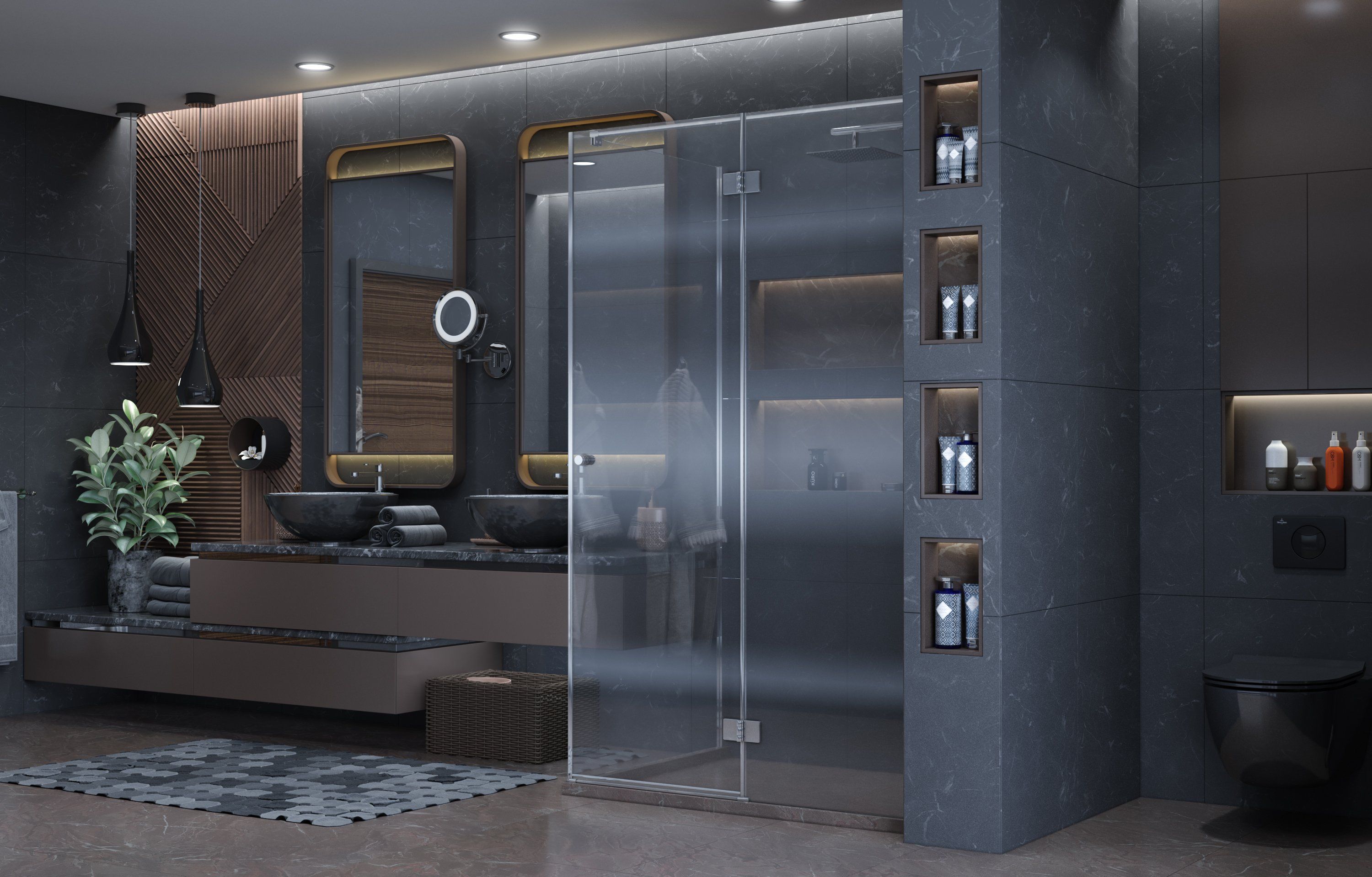 Душ. ограждение Ambassador Diamond 12011107R (1200x800x2000), 1 место