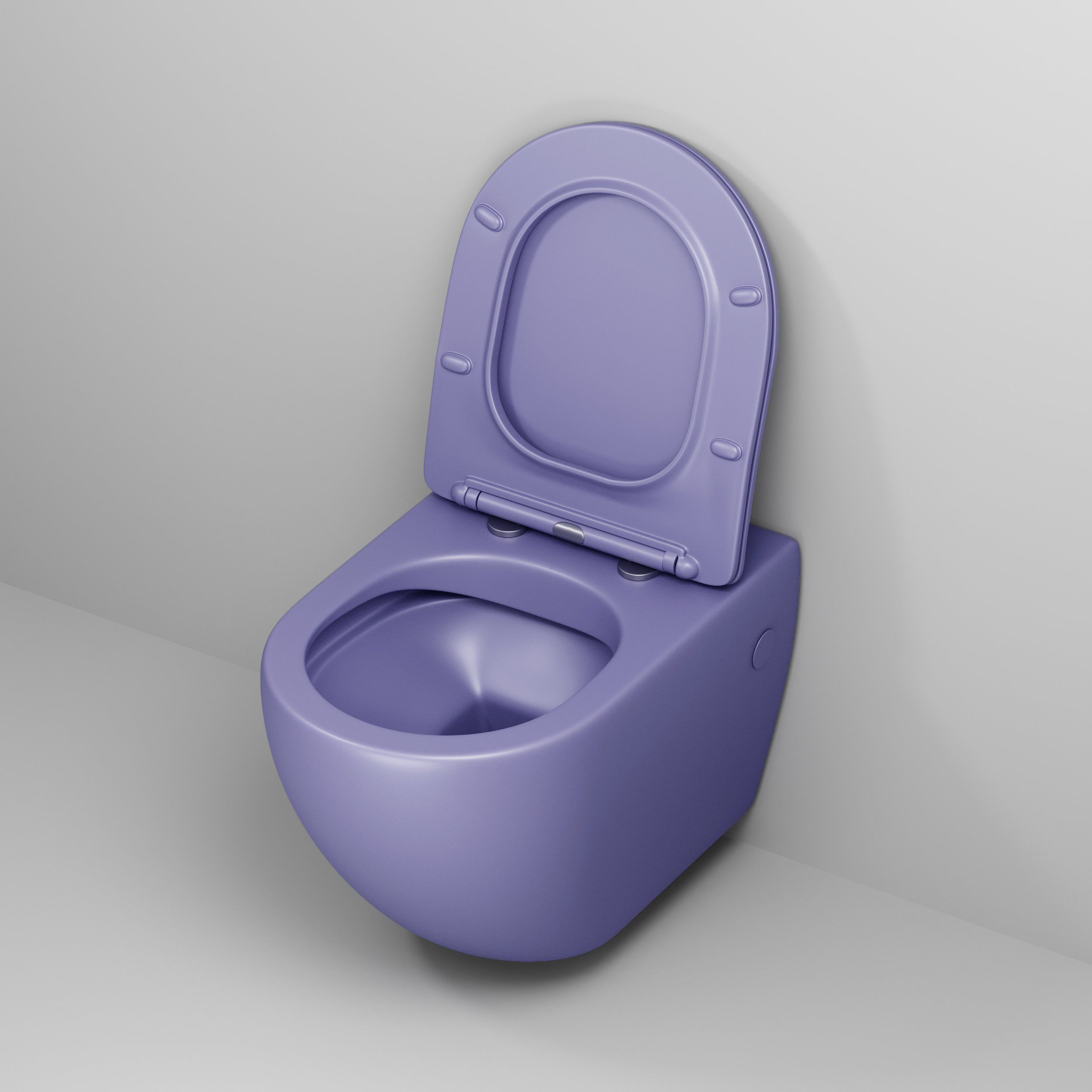 Унитаз GR-4411LIMS Color (550*365*395) ФИОЛЕТОВЫЙ МАТОВЫЙ подвесной БЕЗОБОДКОВЫЙ