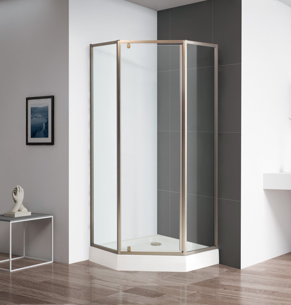 Душевой уголок Cezares ECO-O-P-1-90-C-Br бронза