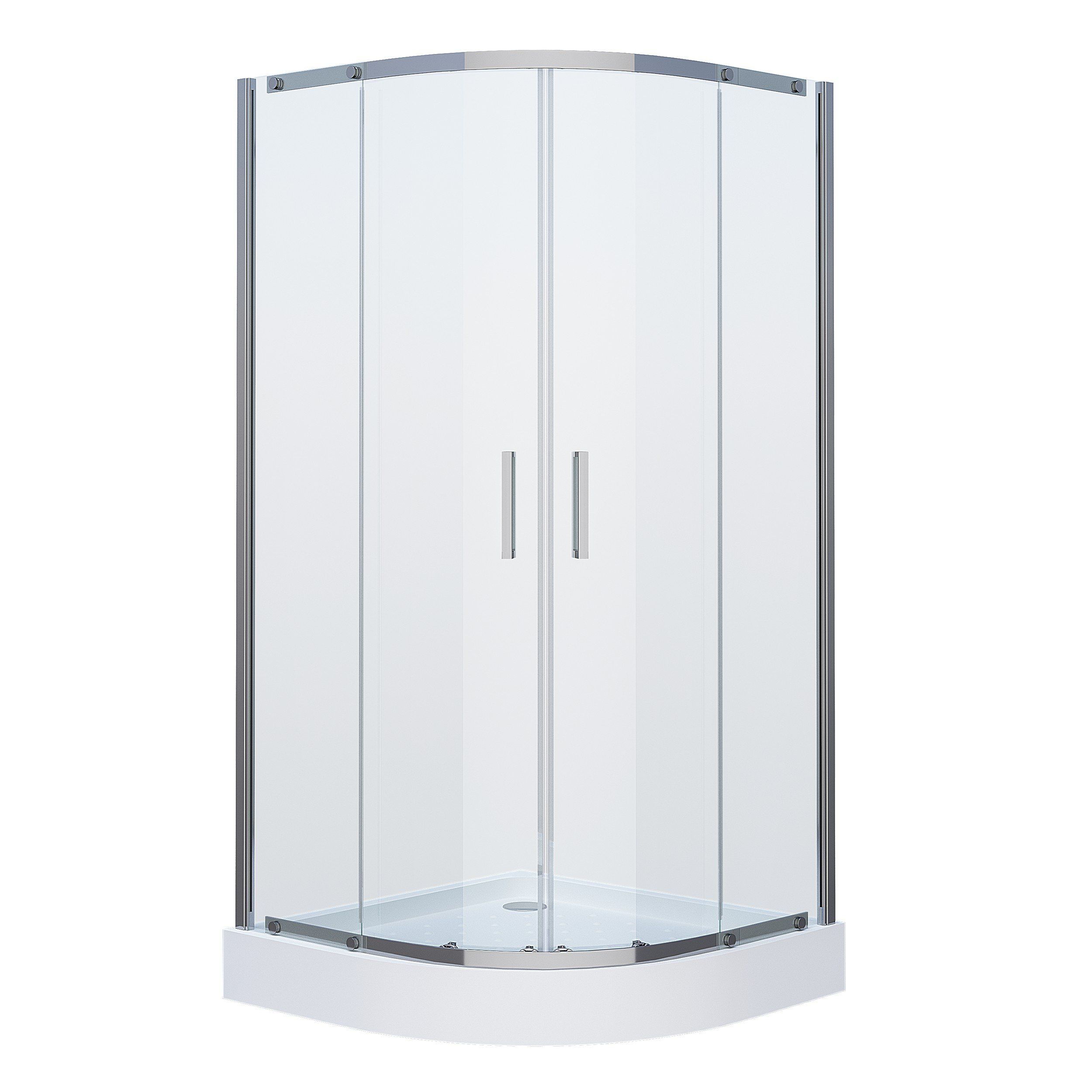 Душ.ограждение GR-0090 Classic 90*90*190 полукруг, двери раздвижные 1 место