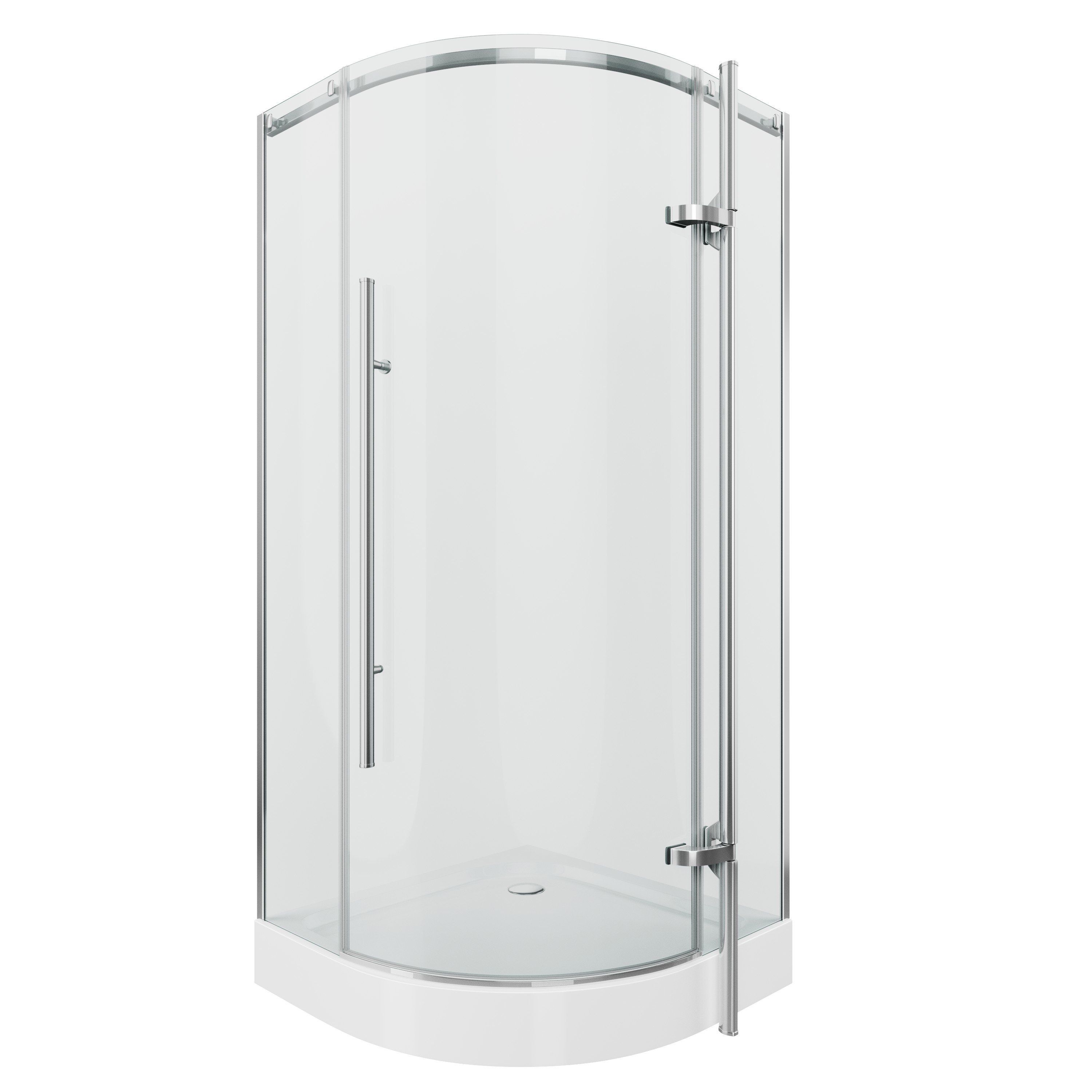 Душ.ограждение GR-5090 Style 90*90*190 полукруг, дверь распашная 1 место