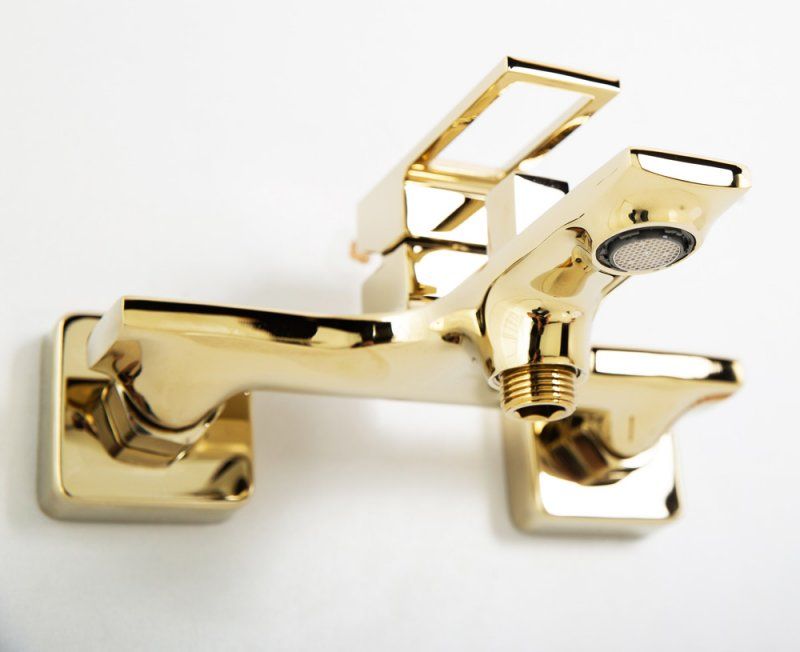 Смеситель для ванны и душа, золото Belbagno LUC-VAS-ORO