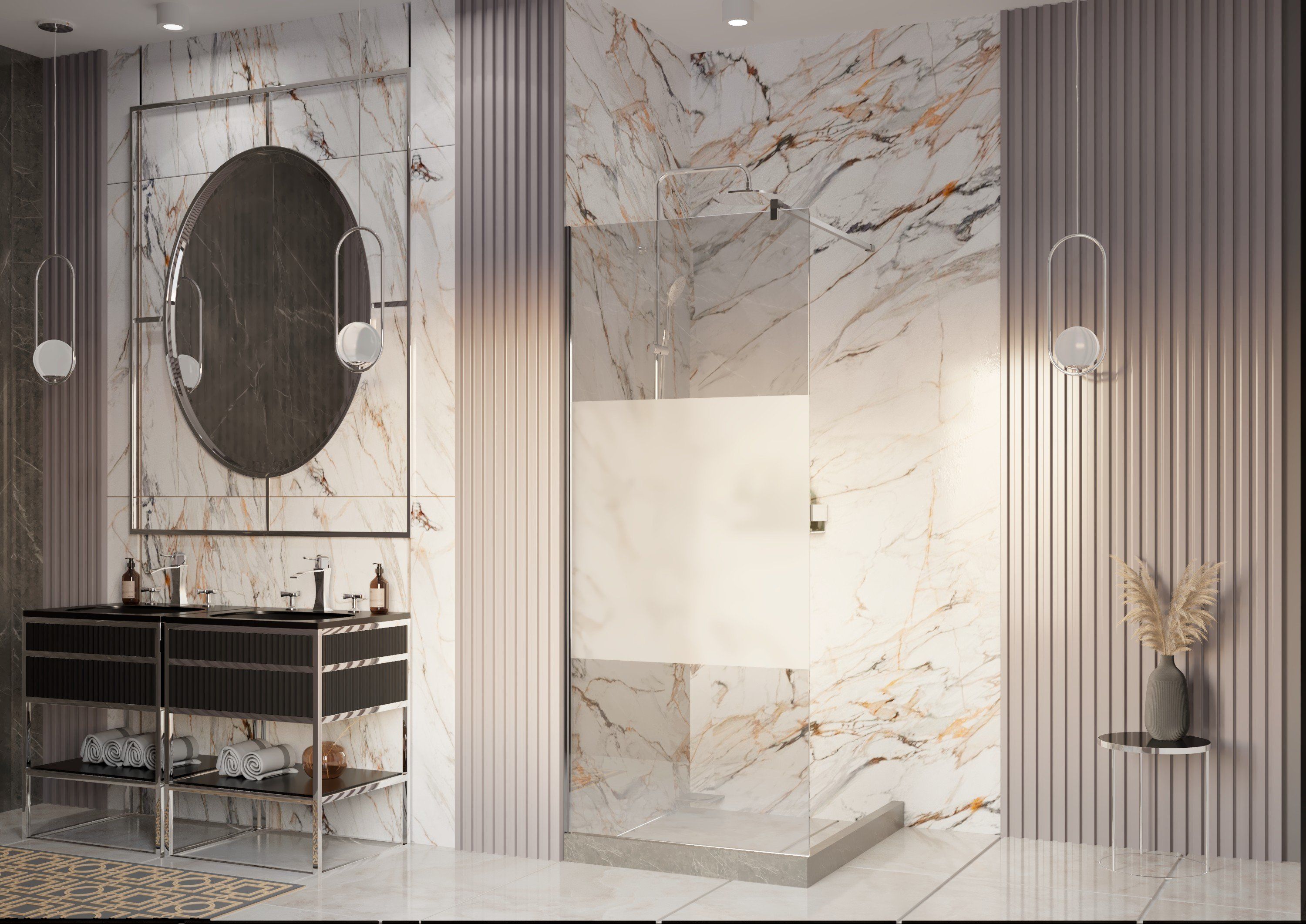 Душ. перегородка Ambassador Walk-in 15034129 (800x2000), 1 место