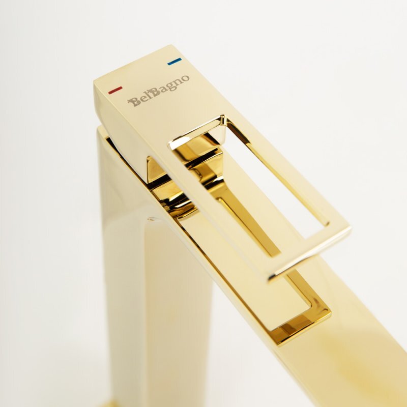 Смеситель для накладных раковин Belbagno LUC-LMC-ORO-W0