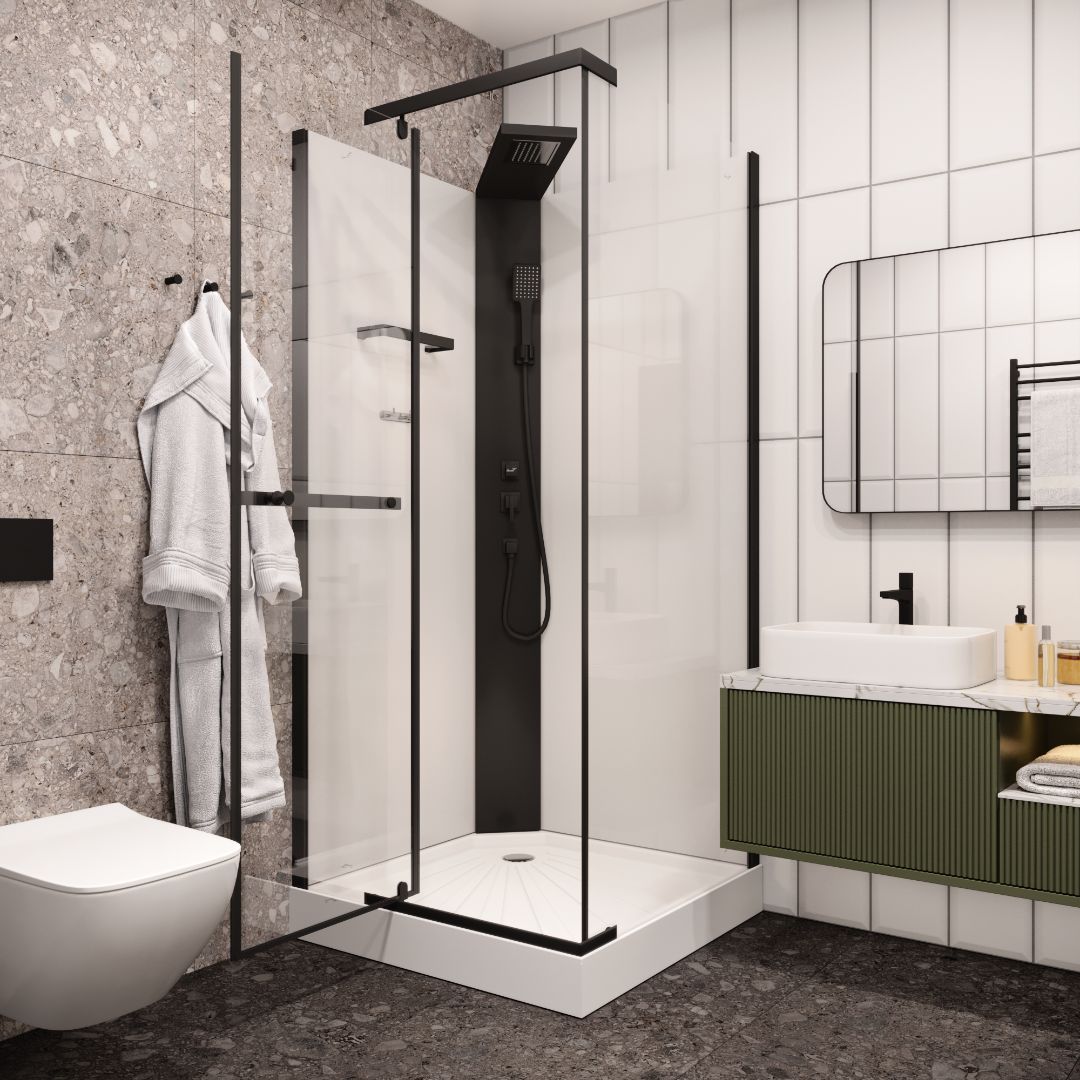 Кабина MiMi901B душевая Ceruttispa (90x90x215-225)