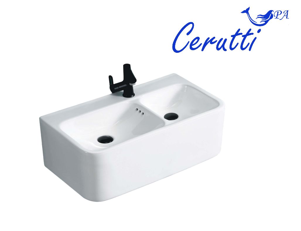 Раковина Double COMO (750х400х300) двойная подвесная Ceruttispa