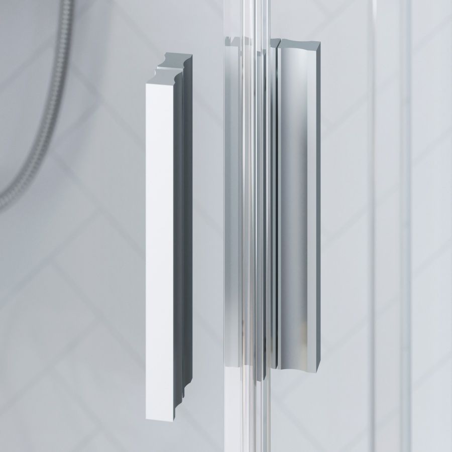 DX35WG-403-090MT Душ. огр.Skyline Square 90х90x190, профиль мат. хром, стекло прозрачное,ручка New