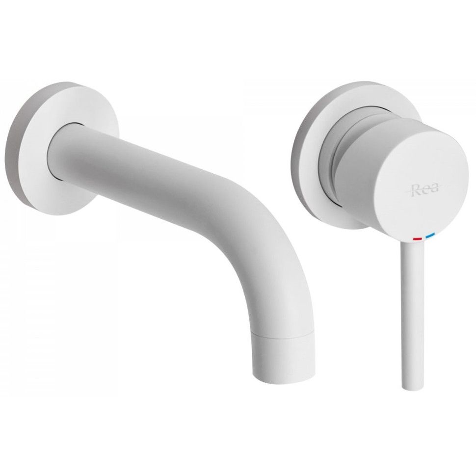 Смеситель для раковины срытого монтажа REA LUNGO WHITE + BOX