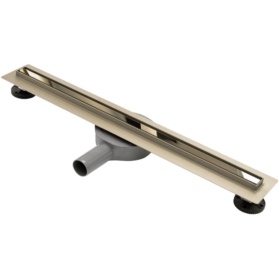 Трап для душа с сухим и гидро затвором NEO SLIM PRO 900 Gold Золото глянец. 90см