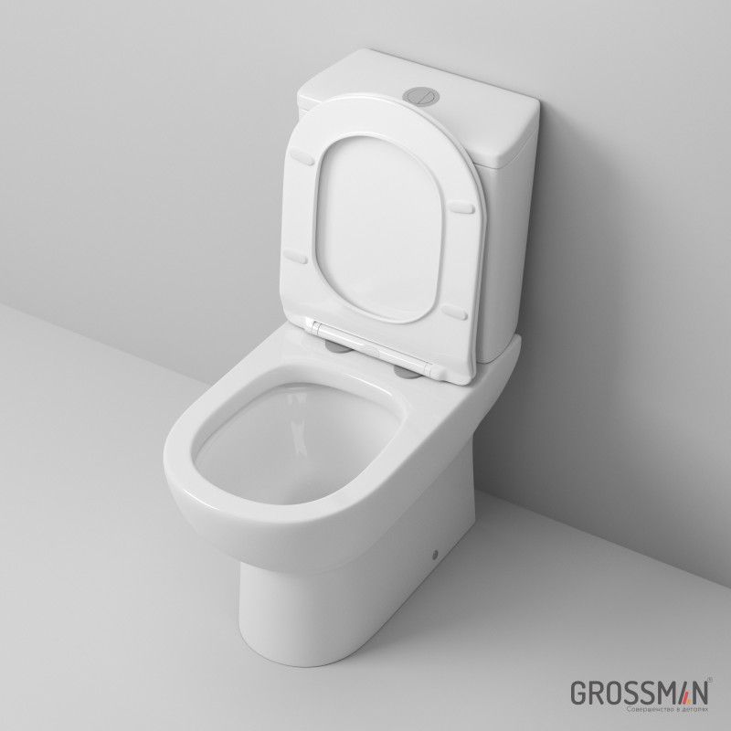 Унитаз Grossman GR-4448S (680*390*790) напольный с тонкой крышкой