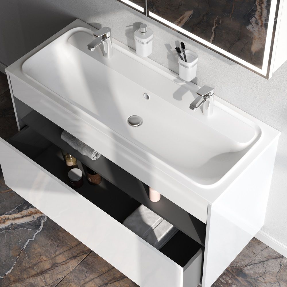 M8FFUX1201WG Func, База с нишей, 1 ящик (pull-out), 120 см, цвет белый глянец