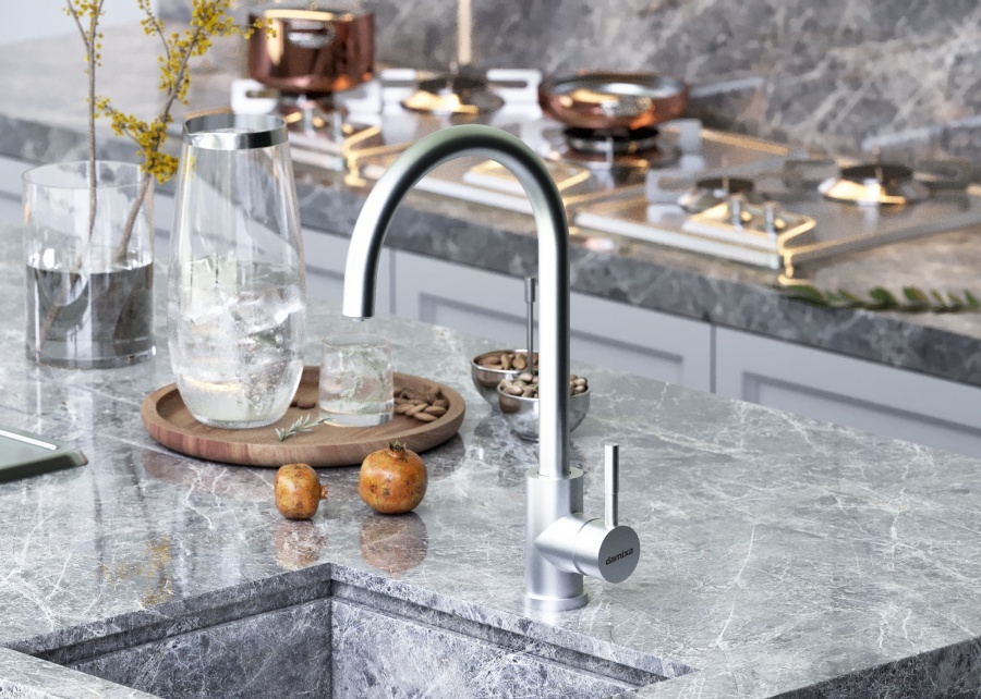 DX710730000 Merkur, смеситель для кухни с фильтрацией, никель