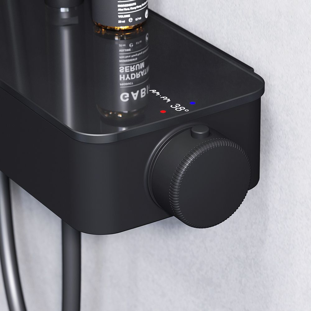 F0750A422 Inspire V2.0, душевая система, набор: см-ль д/душа с термостатом, верхний душ d 250 мм, ру