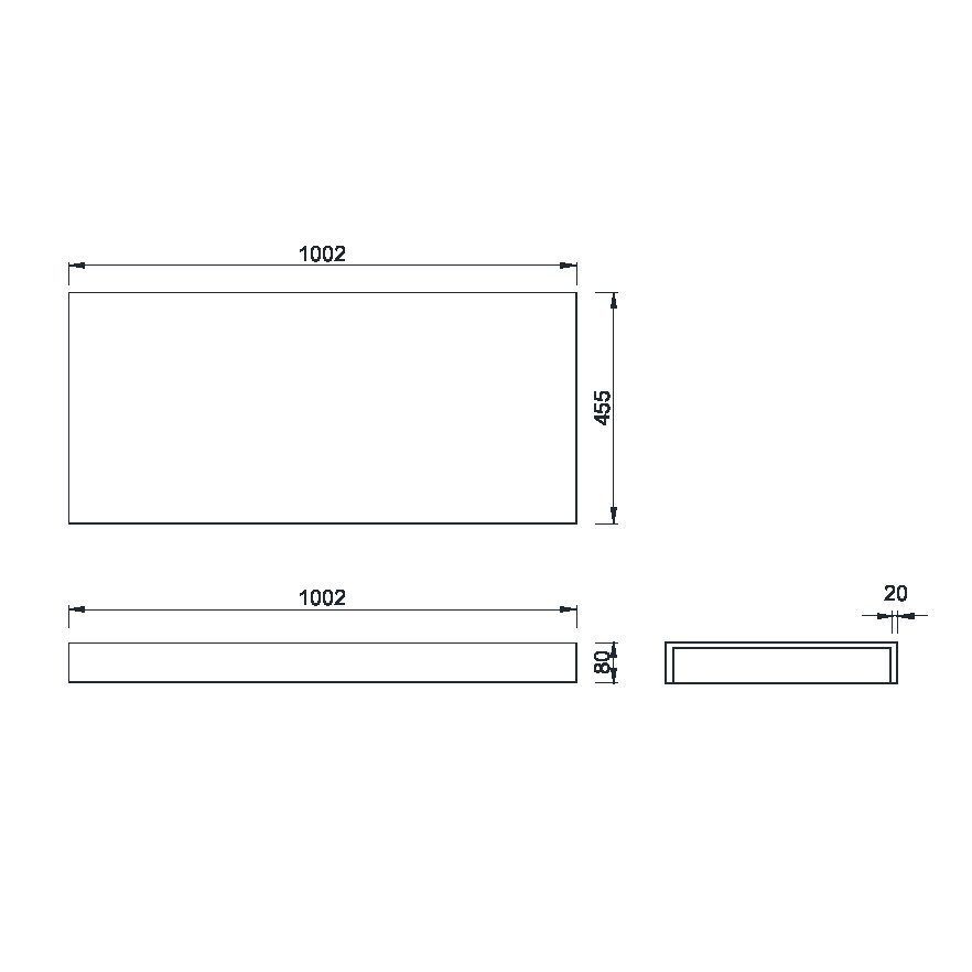 869-100 Boheme Столешница прямая FLAT 100см
