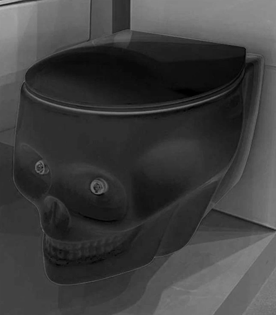 Унитаз подвесной Zandini Cranio Z19-44MB черный безободковый