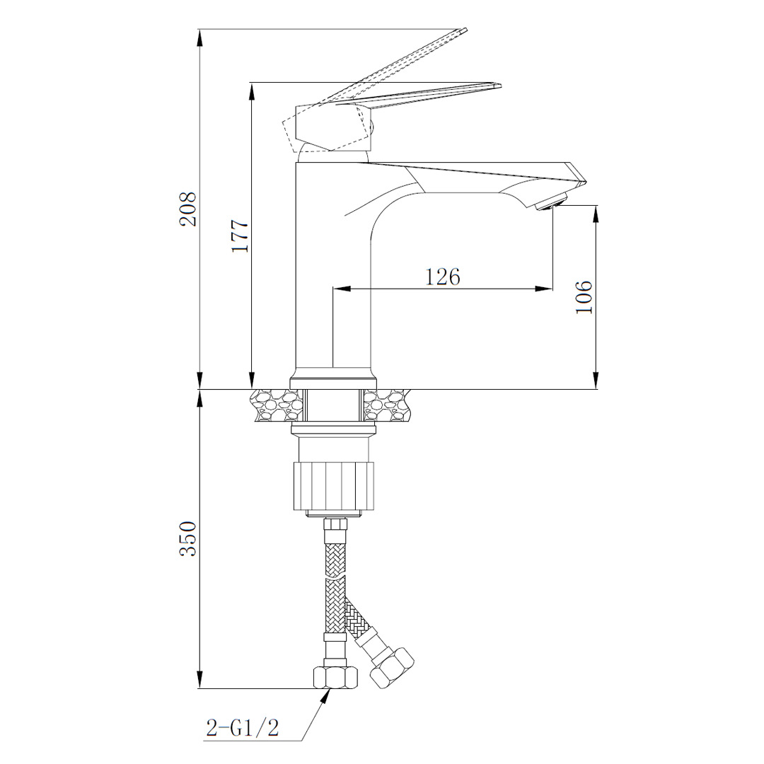Смеситель CK-Z21D1 для раковины, хром BOCH MANN BM8726