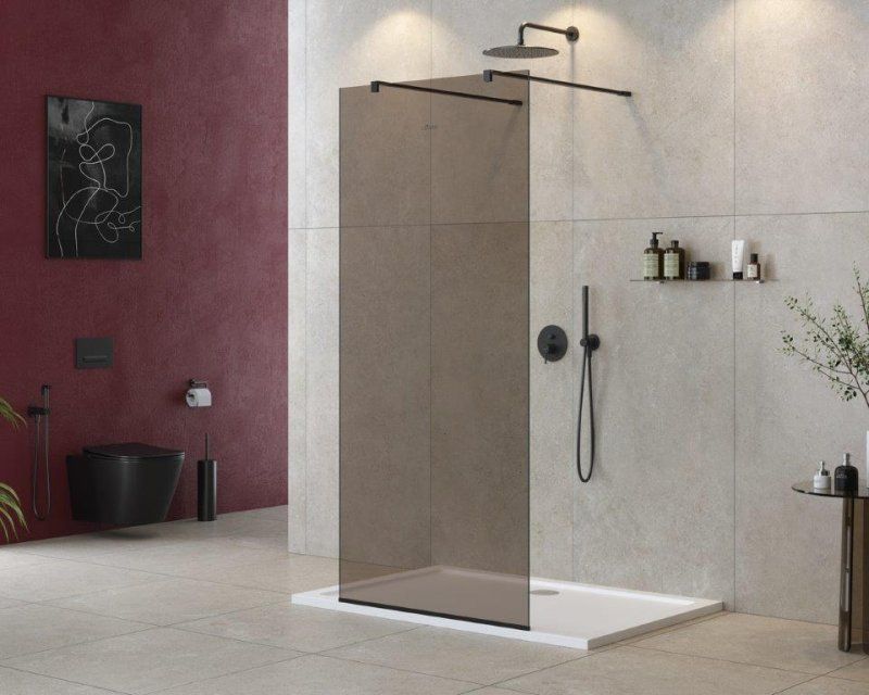 Душевая перегородка CEZARES LIBERTA-L-2-120-120-BR-NERO