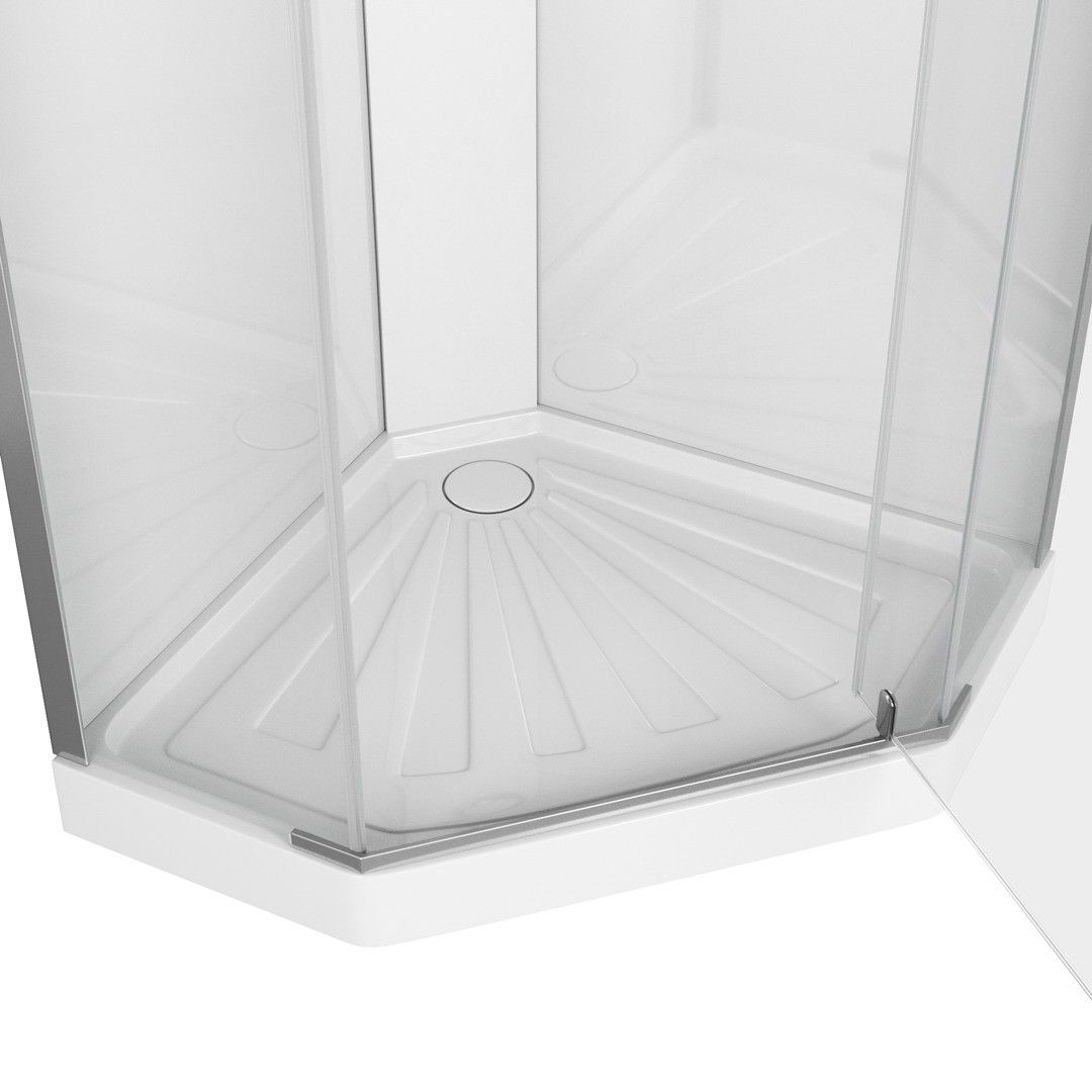 Кабина CHIKA901T душевая без крыши Ceruttispa (90x90x215-225)