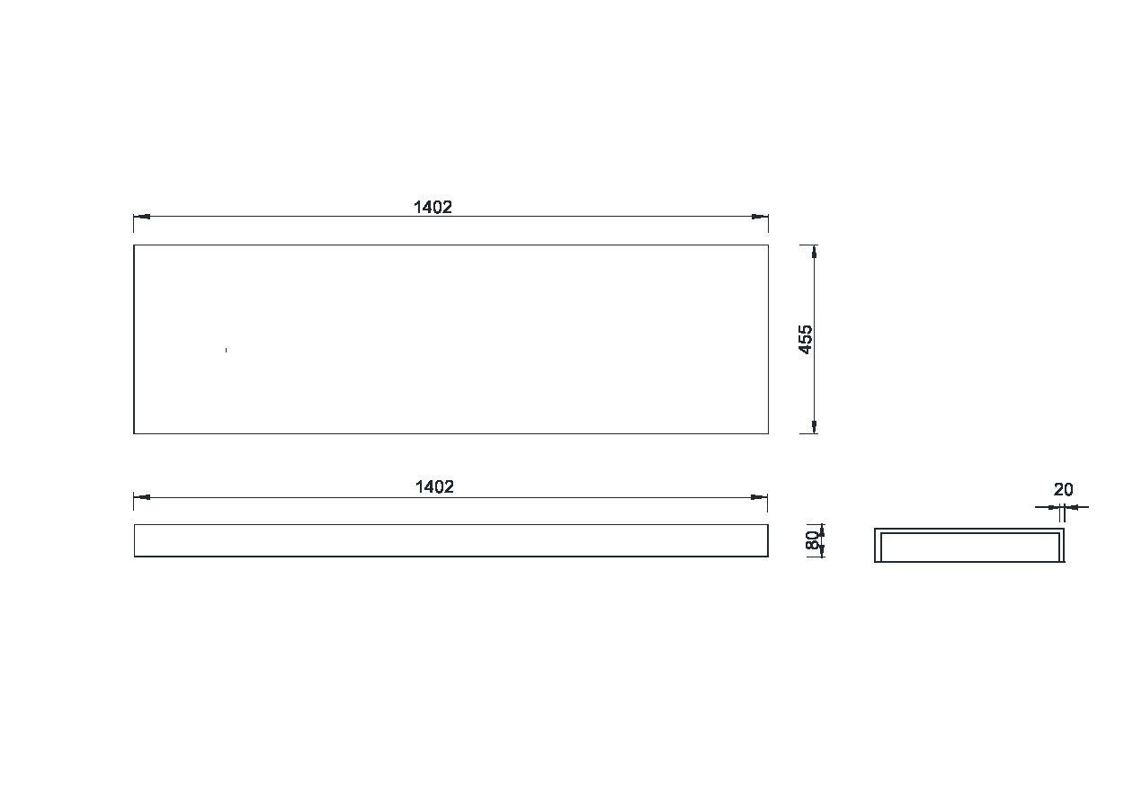 869-140 Boheme Столешница прямая FLAT 140см