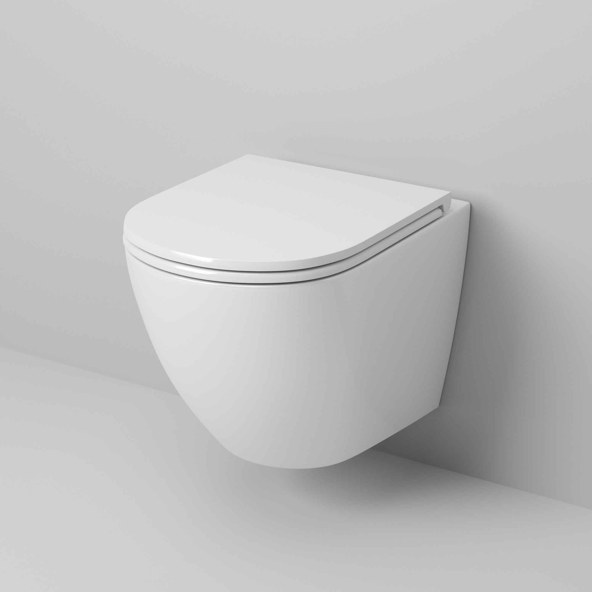 Унитаз Grossman GR-4455SQ (490*370*360) подвесной БЕЗОБОДКОВЫЙ с тонкой крышкой Торнадо, круговой смыв