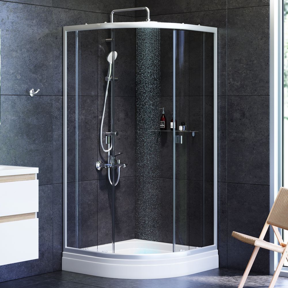 W88G-205-090MT64 X-Joy Twin Slide, Душевое ограждение без поддона, 90x90, профиль мат хром