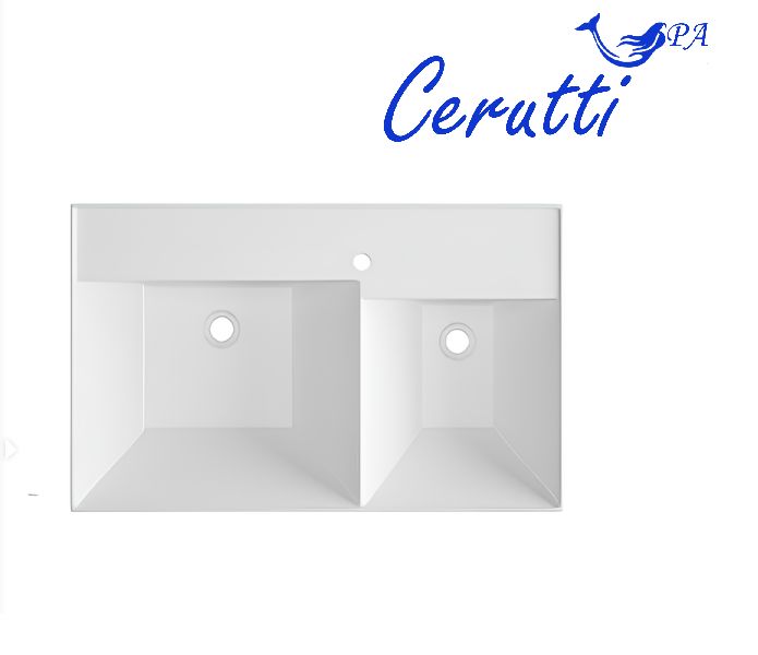 Раковина Double SIUSI (805х500х180) двойная накладная Ceruttispa