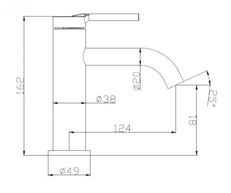 Смеситель для раковины Belbagno ETN-LVM2-IN