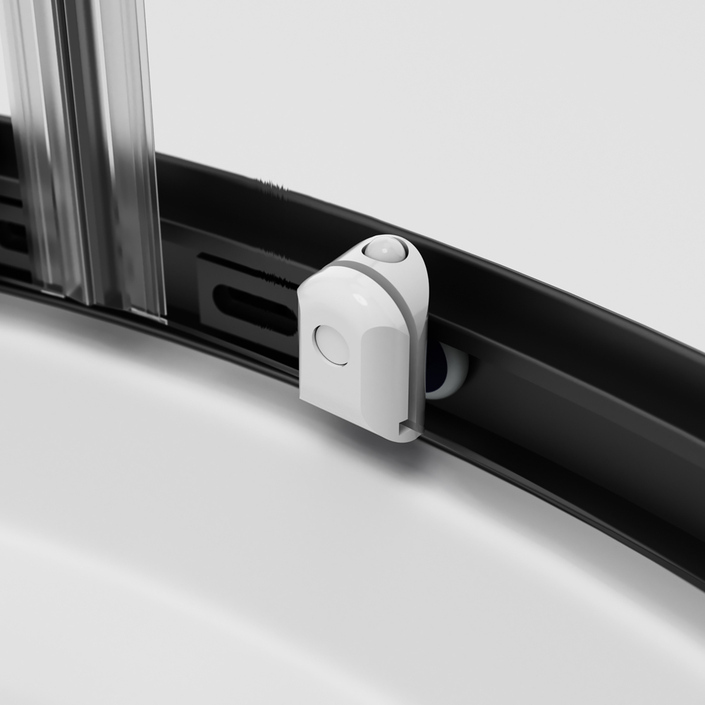 W88E-205-090BT64 X-Joy Twin Slide, Душевое ограждение c поддоном, 90x90, профиль черный
