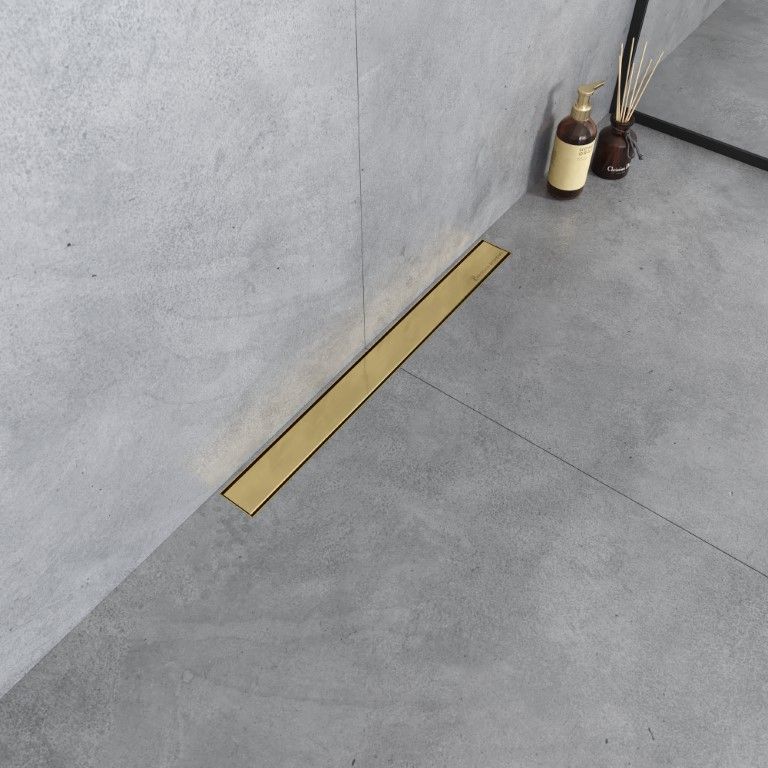 Душевой лоток Premium Linear 60см, нерж.сталь ЗОЛОТО
