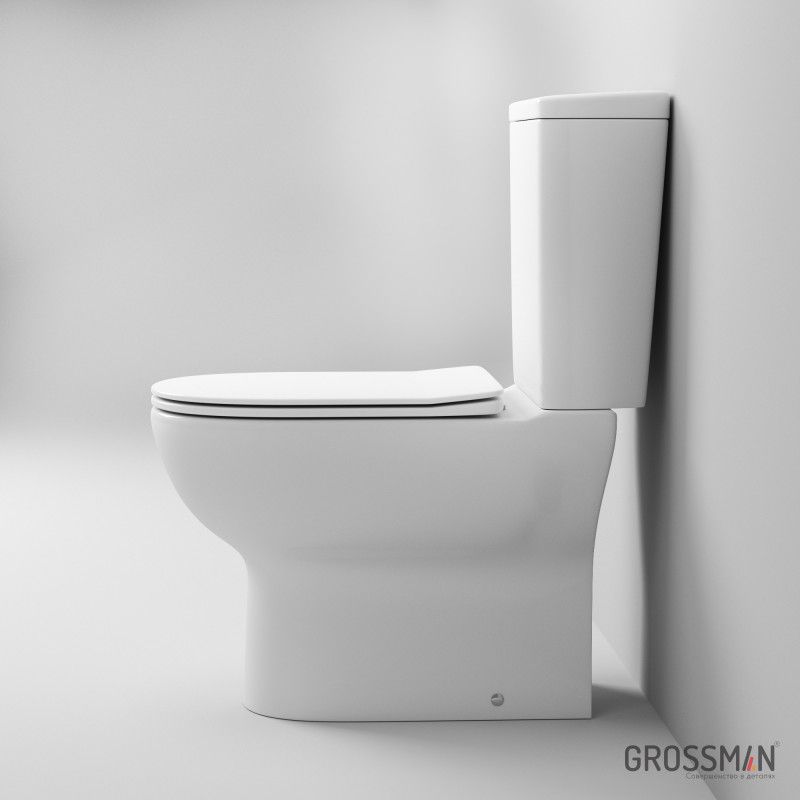 Унитаз Grossman GR-4448S (680*390*790) напольный с тонкой крышкой