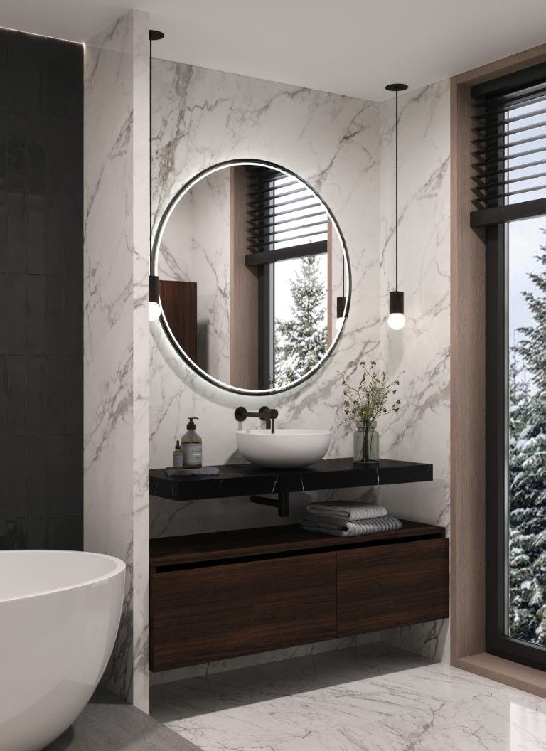 869-100-NM Boheme Столешница прямая FLAT NERO MARQUINA 1010*460*70