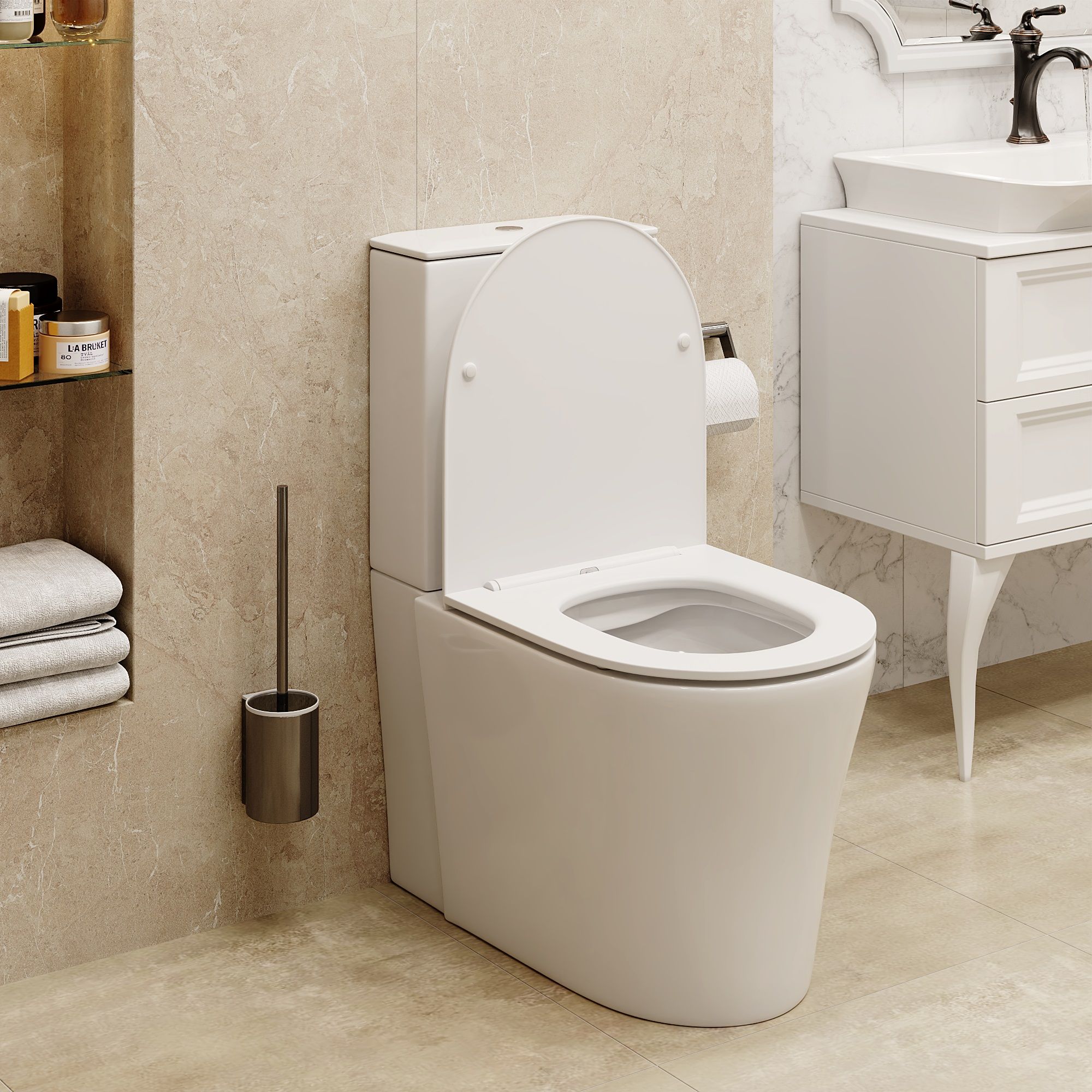 Унитаз-компакт SANTA напольный безободковый Ceruttispa CT8916