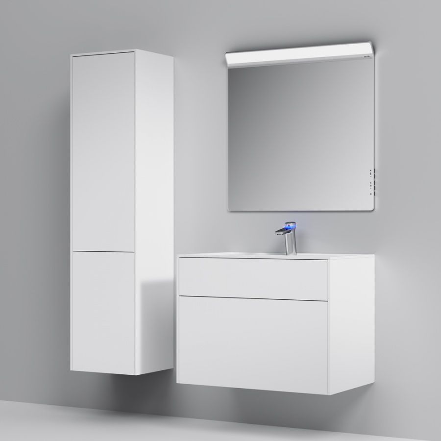 M50AFHX0803WM Inspire V2.0, База под раковину, подвесная, 80 см, 3 ящика, push-to-open, белый матовы