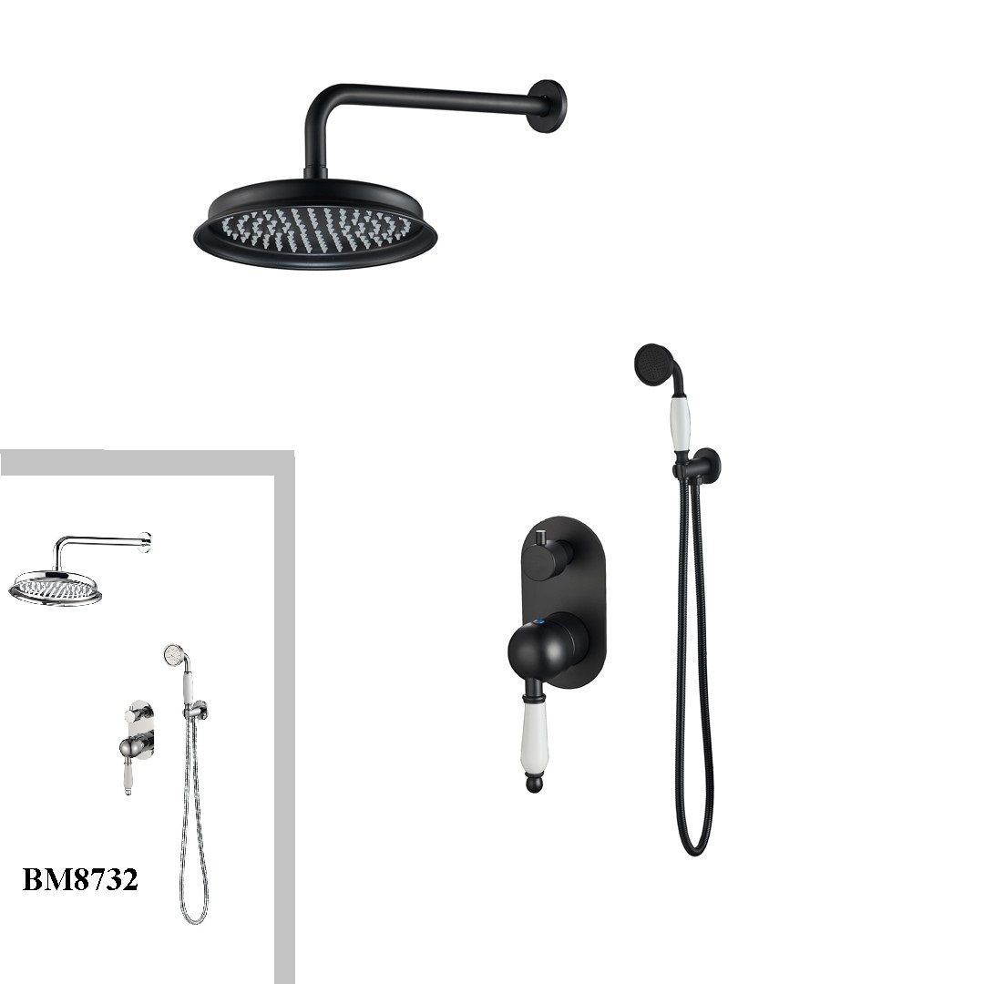 Система Marbella Top Nero душевая встраиваемая BOCH MANN BM8731
