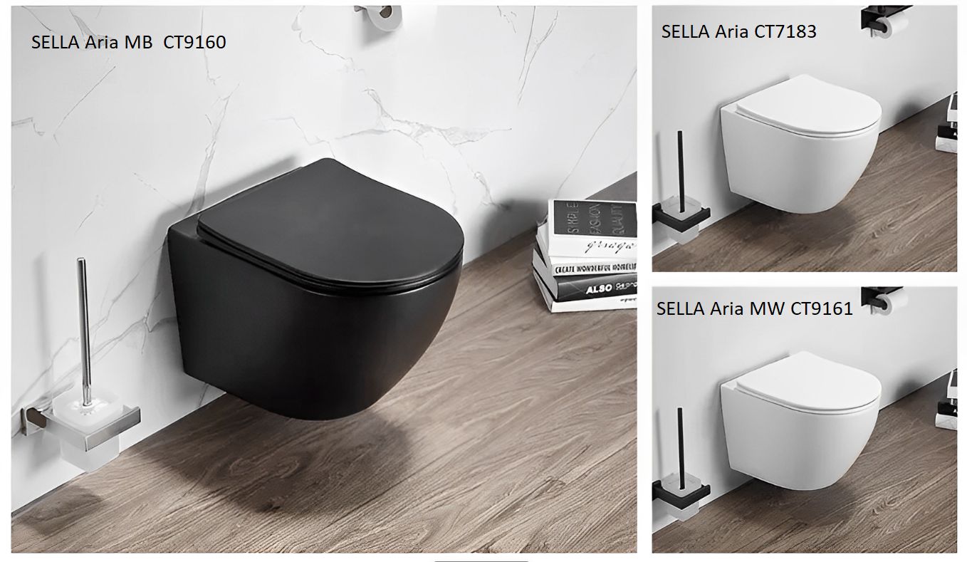 Унитаз SELLA Aria подвесной безободковый Ceruttispa CT7183