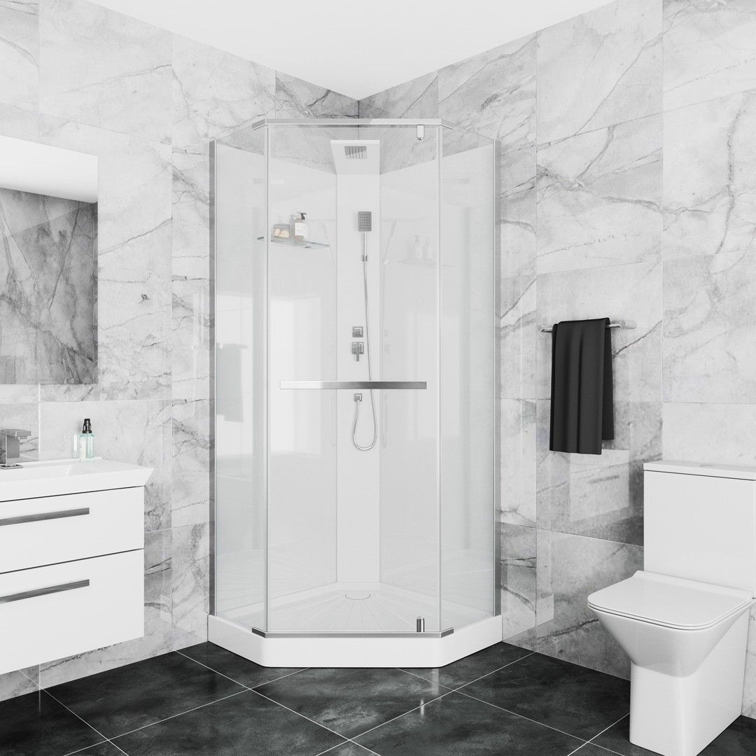 Кабина CHIKA901T душевая без крыши Ceruttispa (90x90x215-225)