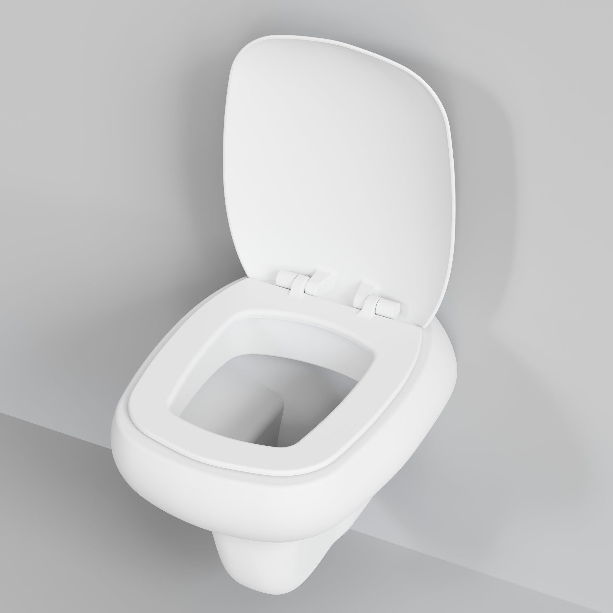 Унитаз Diamond 123T20101R (530*405*375) МАТОВЫЙ БЕЛЫЙ подвесной БЕЗОБОДКОВЫЙ с толстой крышкой, 2 места