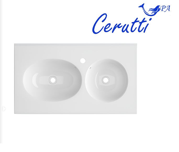 Раковина Double SELLA (805х460х180) двойная накладная Ceruttispa