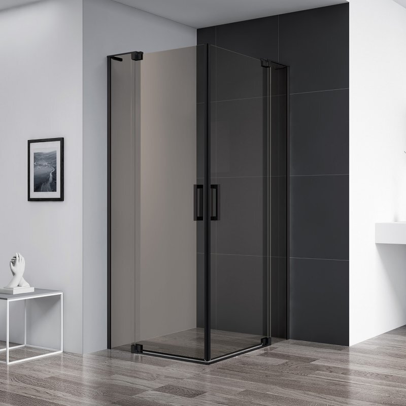 Душевой уголок Cezares SLIDER-A-2-100/110-BR-NERO черный