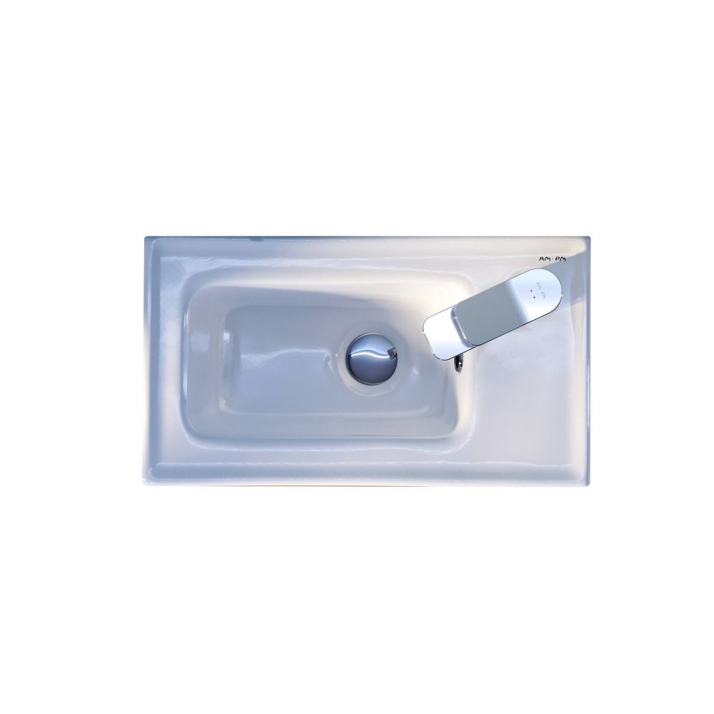 M85AWCC0452WG64 X-Joy, Раковина мебельная, керамическая, 45 см, встроенная, цвет: белый, глянец