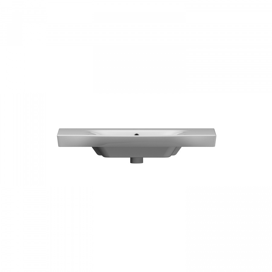 M80WCC0802WG Like, Раковина мебельная, керамическая, 80 см, встроенная, цвет: белый, глянец